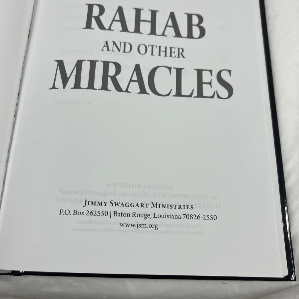 RAHAB AND OTHER‎ MIRACLES - Hardcover By Jimmy Swaggart - GOOD